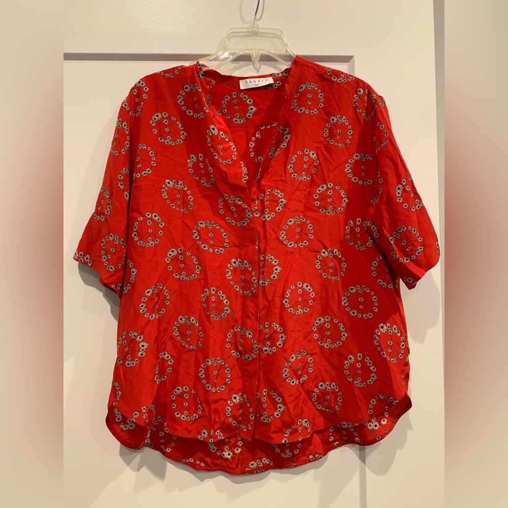Sandro silk blouse